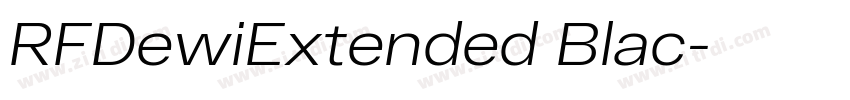 RFDewiExtended Blac字体转换